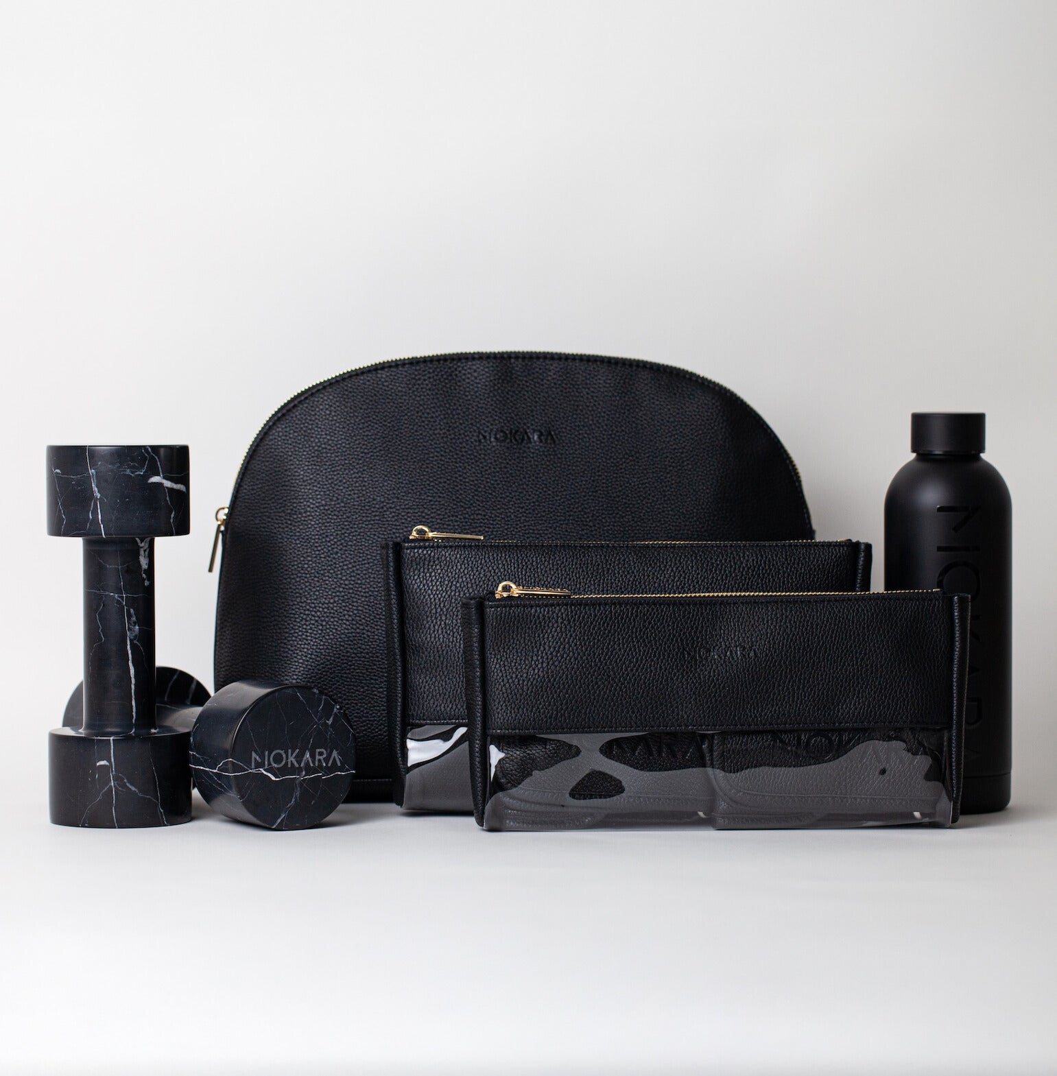 MARBLE DUMBBELL WEIGHTS | NERO MARQUINA