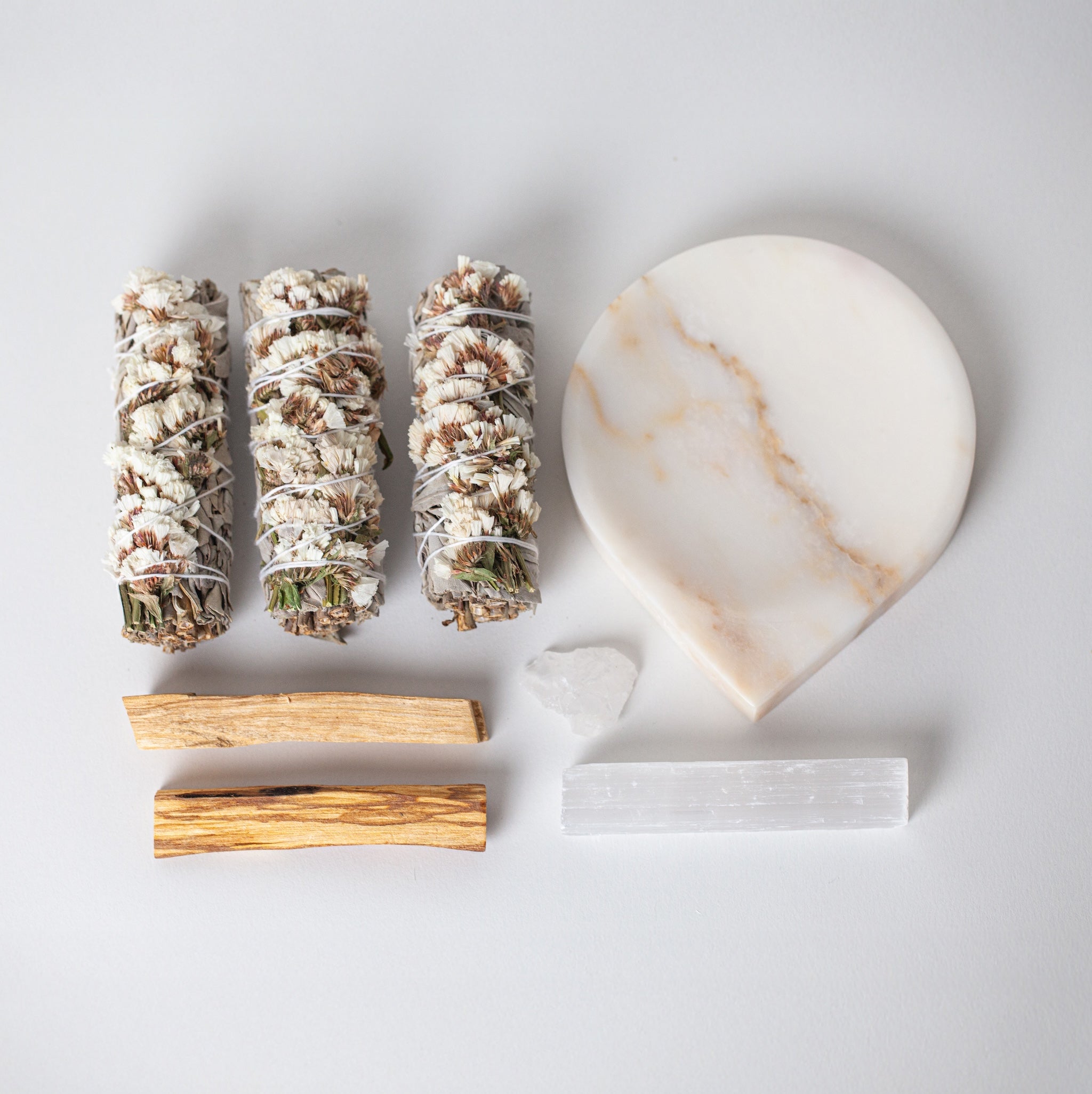 SMUDGE SET + MARBLE SMUDGE TRAY | DAWN SERENITY