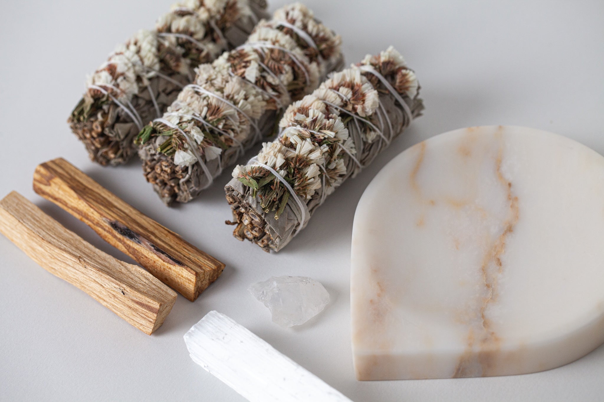 SMUDGE SET + MARBLE SMUDGE TRAY | DAWN SERENITY