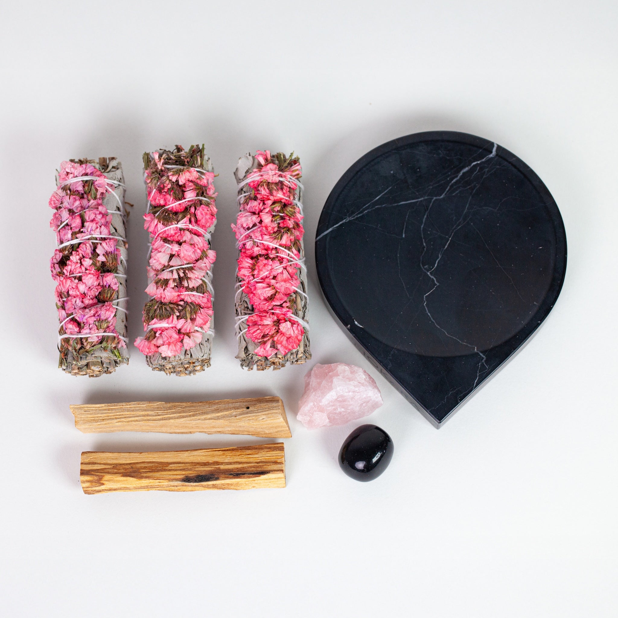 SMUDGE SET + MARBLE SMUDGE TRAY | MOON GODDESS