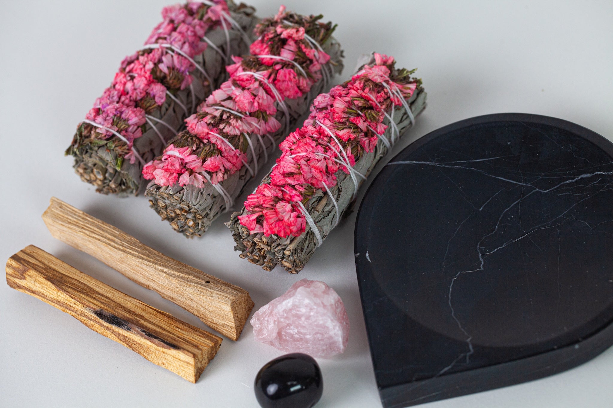 SMUDGE SET + MARBLE SMUDGE TRAY | MOON GODDESS