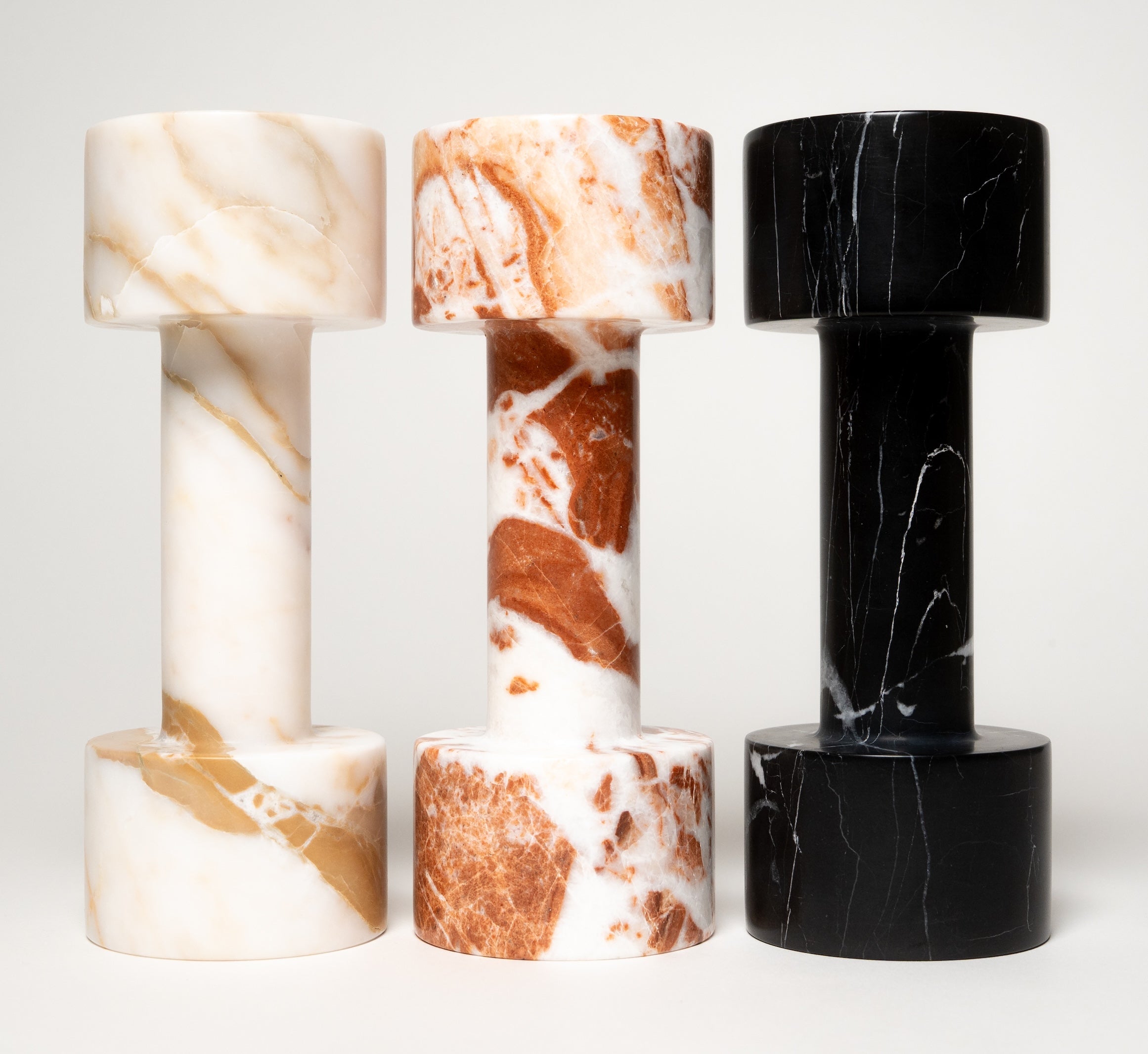 MARBLE DUMBBELL WEIGHTS | ROSE RED