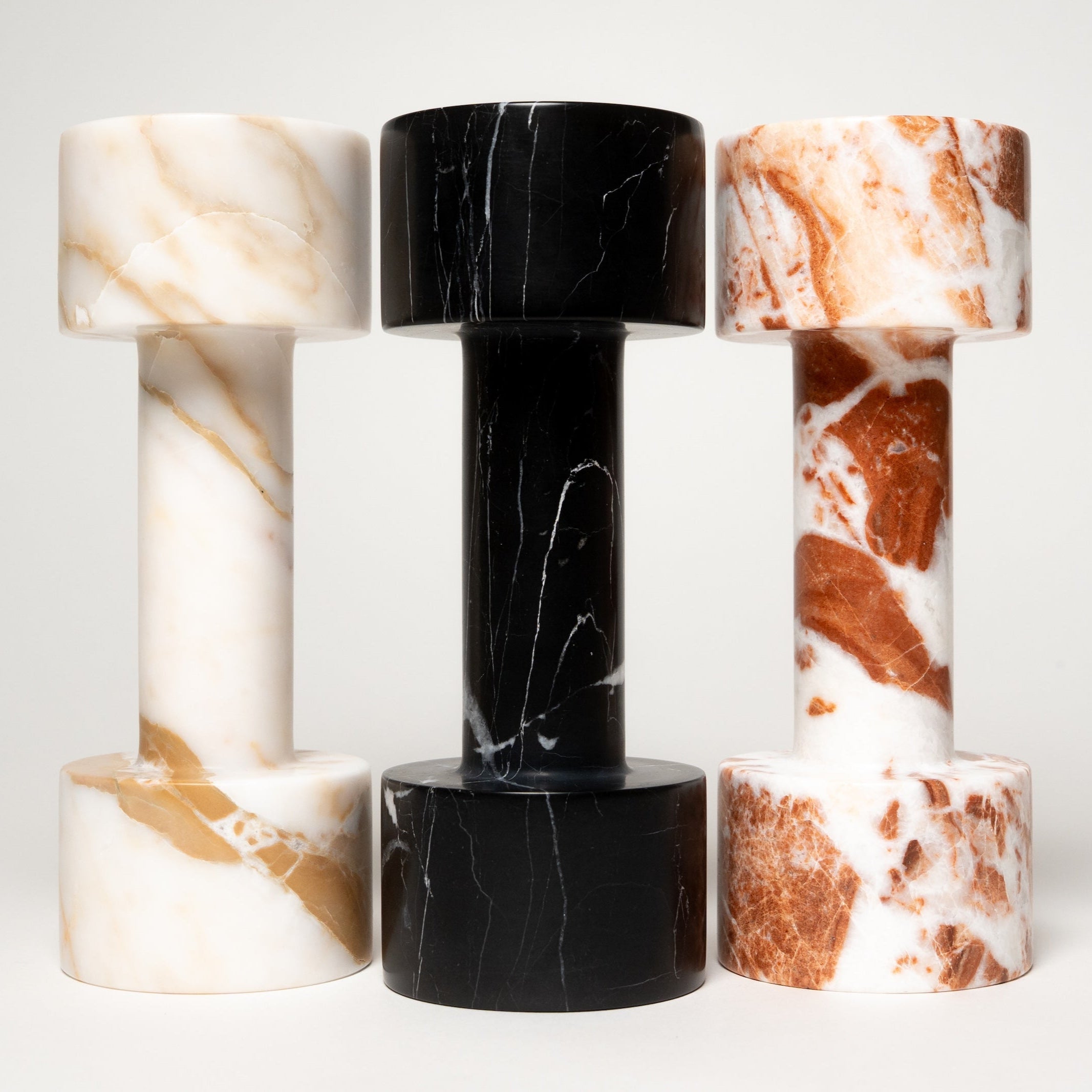 MARBLE DUMBBELL WEIGHTS | NERO MARQUINA