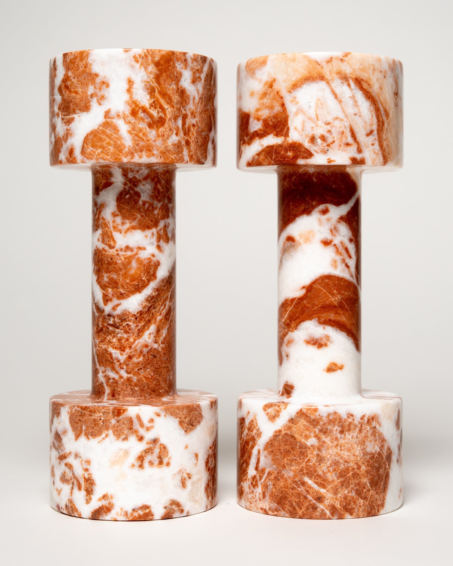 MARBLE DUMBBELL WEIGHTS | ROSE RED