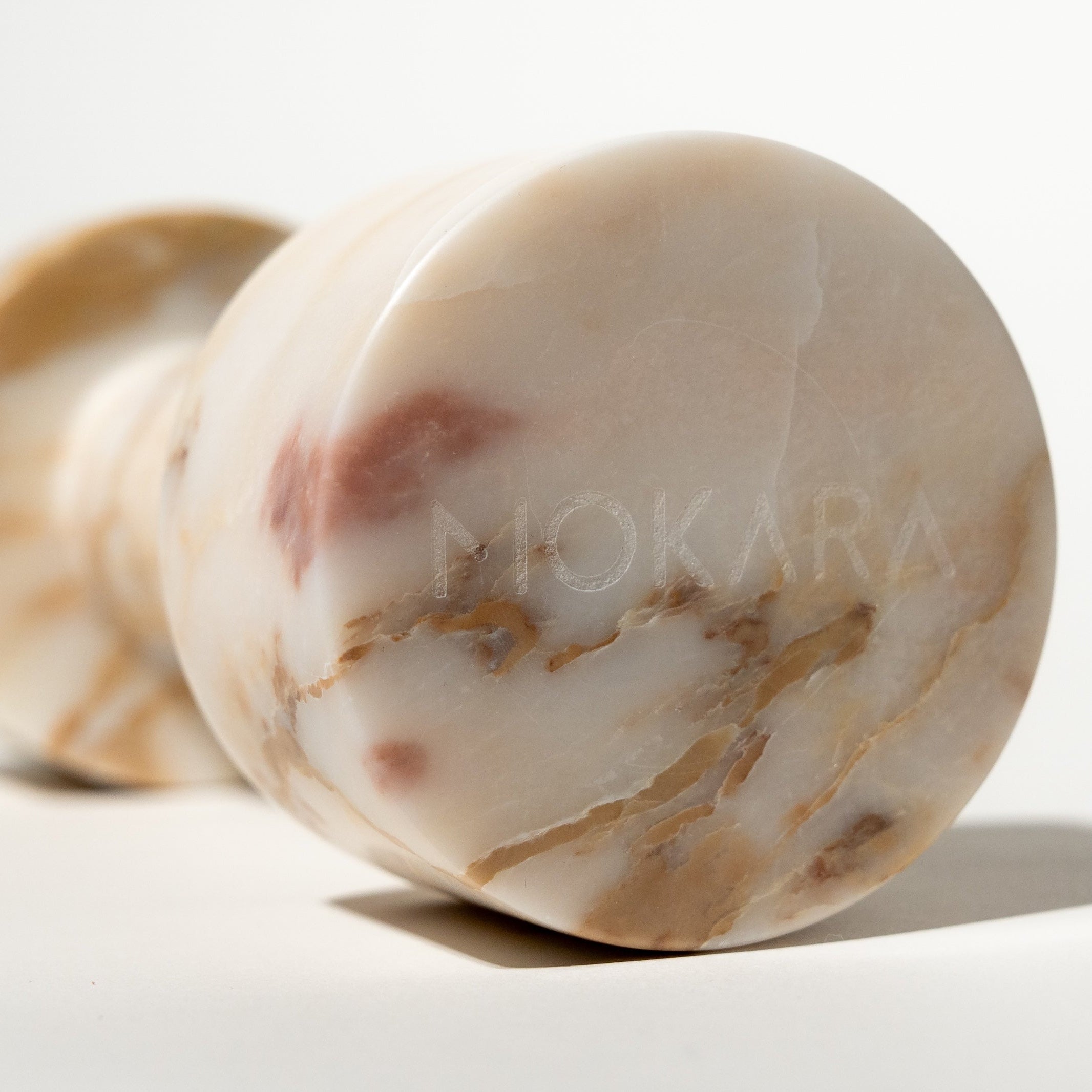 MARBLE DUMBBELL WEIGHTS | CALACATTA GOLD